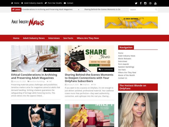 Adult Industry News